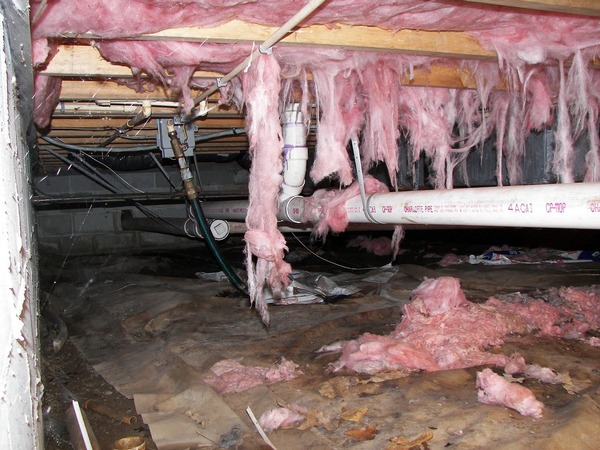 Fallen insulation